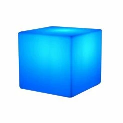 Vente flash 😀 Cube lumineuse multicolore solaire 30cm casy c30 - solrgb30 - lumi jardin 👏