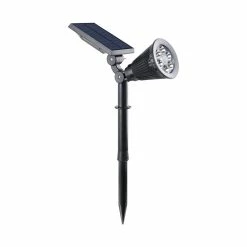 Bon marché 😀 Lumisky Spot solaire 2 en 1 avec détecteur SPIKY SENSOR Noir Plastique 100LM 😍 -Optonica Soldes 3760119739778 5