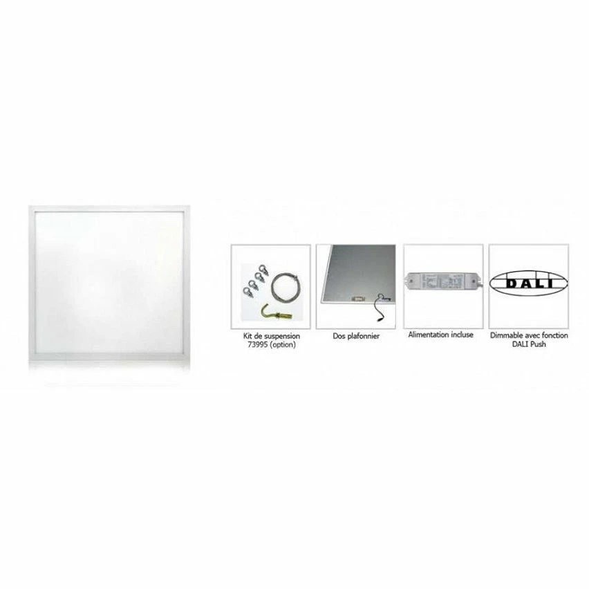 Nouveau đ Miidex Dalle LED 38W 600x600mm Dimmable Dali Push - Blanc du Jour 6000K đ„° 4 Nouveau đ Miidex Dalle LED 38W 600x600mm Dimmable Dali Push - Blanc du Jour 6000K đ„° â Image 4