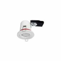 Sortie 🎁 Miidex Support de Spot BBC Fixe Blanc 88mm GU10 😀