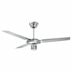Meilleur prix ✨ Ventilateur de Plafond, Silencieux, 3 Vitesses, Fonction Été-Hiver, Acier Inox. 60 Argent ProficareDVL 3071 🥰