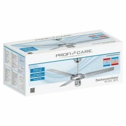 Meilleur prix ✨ Ventilateur de Plafond, Silencieux, 3 Vitesses, Fonction Été-Hiver, Acier Inox. 60 Argent ProficareDVL 3071 🥰 -Optonica Soldes 4006160307108 5