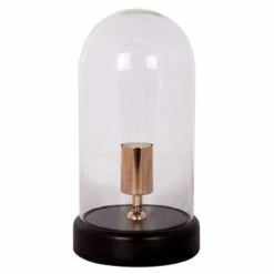 De gros 🛒 Paris prix Lampe à Poser en Verre "Ceti" 31cm Transparent 👏
