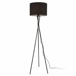 Les meilleures critiques de 🔥 Lampadaire Trépied Moderne Lampe sur Pied Design E27 Métal Tissu Hauteur 154 cm Noir lux.pro ✔️ -Optonica Soldes 4059438142031 1