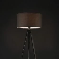 Offres 🔥 Lampadaire Trépied Moderne Stylé Lampe sur Pied Design E27 Métal Textile Hauteur 153 cm Blanc [lux.pro] 🎁 -Optonica Soldes 4059438142741 3