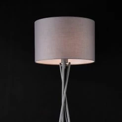 Les meilleures critiques de 🔥 Lampadaire Trépied Moderne Lampe sur Pied Design E27 Métal Tissu Hauteur 154 cm Noir lux.pro ✔️ -Optonica Soldes 4059438144684 3