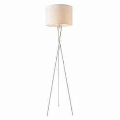 Les meilleures critiques de 🔥 Lampadaire Trépied Moderne Lampe sur Pied Design E27 Métal Tissu Hauteur 154 cm Noir lux.pro ✔️ -Optonica Soldes 4059438144691 1
