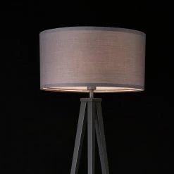 Offres 🔥 Lampadaire Trépied Moderne Stylé Lampe sur Pied Design E27 Métal Textile Hauteur 153 cm Blanc [lux.pro] 🎁 -Optonica Soldes 4059438144745 4