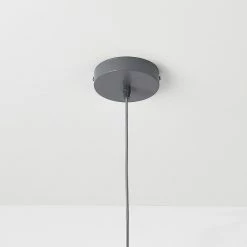 Le moins cher 😀 Lampe à Suspendre Moderne Suspension Design Douille E27 60W en Métal et Textile Diamètre 40 cm Gris Doré [lux.pro] ⭐ -Optonica Soldes 4059438150616 5