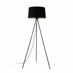Tout neuf 🎉 Lampadaire Trépied Moderne Stylé Lampe sur Pied Design E27 Métal Textile Hauteur 150 cm Blanc Argenté [lux.pro] 🎁 -Optonica Soldes 4059438150678 2
