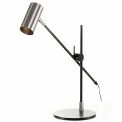 Budget 🧨 Paris prix Lampe à Poser Design "Target" 64cm Argent 😀