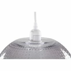 Coupon 😍 Paris prix Lampe Suspension en Verre "Saturne" 23cm Gris & Blanc 🎉 -Optonica Soldes 4063074220534 3