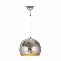 Vente flash 🧨 Paris prix Lampe Suspension Design "Factory Style" 27cm Argent 😍