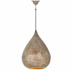 Bon marché 👏 Paris prix Lampe Suspension Design "Loft Style" 44cm Champagne 🧨
