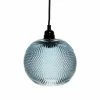 Vente flash 🛒 Paris prix Lampe Suspension en Verre "Proxima" 21cm Bleu 😉