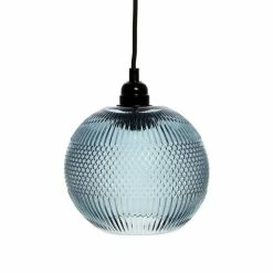 Vente flash 🛒 Paris prix Lampe Suspension en Verre "Proxima" 21cm Bleu 😉