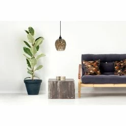 Offres 😀 Paris prix Lampe Suspension en Verre "Mono" 23cm Marron 🎉 -Optonica Soldes 4063074223047 2