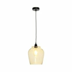 Le moins cher ⌛ Paris prix Lampe Suspension en Verre "Sombra" 29cm Orange ⌛ -Optonica Soldes 4063074223924 4