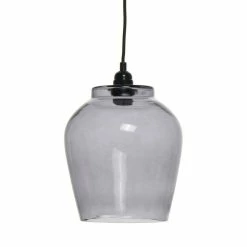 De gros 🥰 Paris prix Lampe Suspension en Verre "Sombra" 29cm Gris 🥰