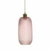Meilleur prix ⭐ Paris prix Lampe Suspension en Verre "Irina" 34cm Rose 🔔