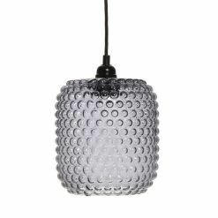 De gros đ Paris prix Lampe Suspension en Verre "IrĂšne" 27cm Gris đ