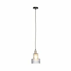 Meilleur prix 🎉 Paris prix Lampe Suspension en Verre "Mona" 27cm Bleu 😍 -Optonica Soldes 4063074224457 4