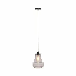 Offres 🔥 Paris prix Lampe Suspension Design "Evy" 29cm Gris 🤩 -Optonica Soldes 4063074224594 4