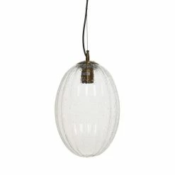 Meilleure affaire â€ïž Paris prix Lampe Suspension en Verre "Virgina" 36cm Transparent đ
