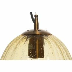 Grosses soldes 💯 Paris prix Lampe Suspension en Verre "Virgina" 36cm Ambre 👍 -Optonica Soldes 4063074256724 3