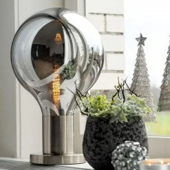 Les meilleures critiques de 🛒 Paris prix Lampe à Poser Design "Global" 50cm Gris & Argent 😀 -Optonica Soldes 5415203963307 4