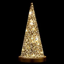 Sortie 💯 Paris prix Lampe à Poser LED en Métal "Cône" 37cm Argent 🎉 -Optonica Soldes 5415203967299 3