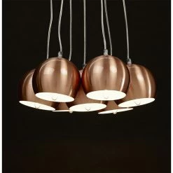 De gros 🤩 Paris prix Lampe Suspension "Grappe" 45cm Cuivre 🛒 -Optonica Soldes 5420072033662 5