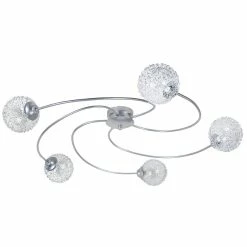 Bon marché 👏 Tosel ACTUELLE - Plafonnier multi bras métal aluminium 🤩