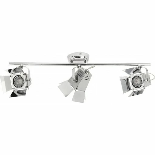 De gros 🔔 Britop Plafonnier Spot 3 Têtes LED "Photo" 57cm Chrome 😍 -Optonica Soldes 5902166900468 1