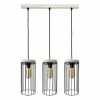 Meilleure affaire 🥰 Paris prix Lampe Suspension 3 Têtes "Gunnar" 135cm Gris 🔔