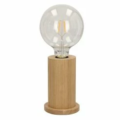 De gros 🔔 Paris prix Lampe à Poser en Bois "Tasse" 16cm Chêne Huilé 👍