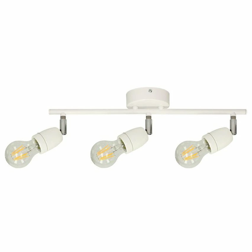 De gros đ€© Paris prix Plafonnier 3 Spots "Porcia" 45cm Blanc & Chrome đ 1 De gros đ€© Paris prix Plafonnier 3 Spots "Porcia" 45cm Blanc & Chrome đ