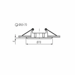 Offres ❤️ Kanlux Support de spot encastrable perçage 60-70mm rond Nickel mat / nickel 🎉 -Optonica Soldes 5905339028167 3