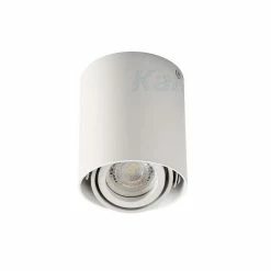 Le moins cher 🔥 Kanlux Plafonnier saillie rond pour 1 ampoule GU10 Blanc mat ⌛