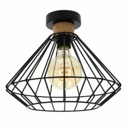 Acheter ✔️ Paris prix Plafonnier Design "Gunnar" 26cm Noir ❤️