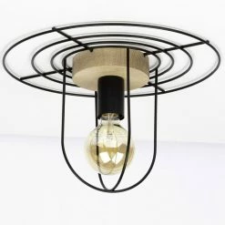 De gros ✨ Paris prix Plafonnier Design "Chester" 21cm Chêne Huilé ⌛ -Optonica Soldes 5905840214776 2