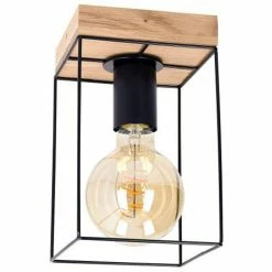 Tout neuf 👏 Paris prix Plafonnier Design "Gretter" 22cm Chêne Huilé 🛒