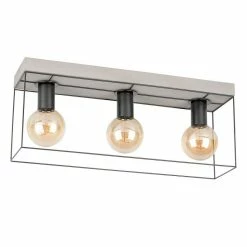 Les meilleures critiques de đ Paris prix Plafonnier Design 3 TĂȘtes "Gretter" 34cm Gris & Noir đ€©