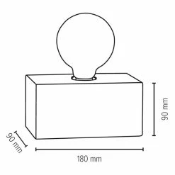 Nouveau 🔥 Paris prix Lampe à Poser Déco en Béton "Strong" 18cm Gris 💯 -Optonica Soldes 5907500151650 3