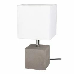 Tout neuf ❤️ Paris prix Lampe à Poser Carrée en Béton "Strong" 30cm Gris 🧨