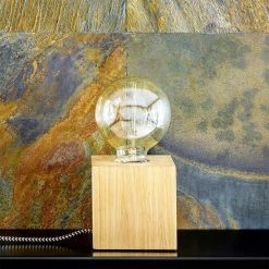 Les meilleures critiques de 🌟 Paris prix Lampe à Poser Design "Trongo" 10cm Chêne Huilé 😉 -Optonica Soldes 5907500157805 3