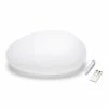 Grosses soldes 🌟 VELAMP SOLAR STONE: Pierre lumineuse LED (blanc + RGB) à recharge solaire. Avec télécommande 🌟