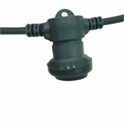 Tout neuf 😉 VELAMP PARTY LIGHT: Guirlande lumineuse IP44 extensible 10m, 10 x E27, H05RN-F2x1mm2, vert foncé 💯 -Optonica Soldes 8003910107687 2