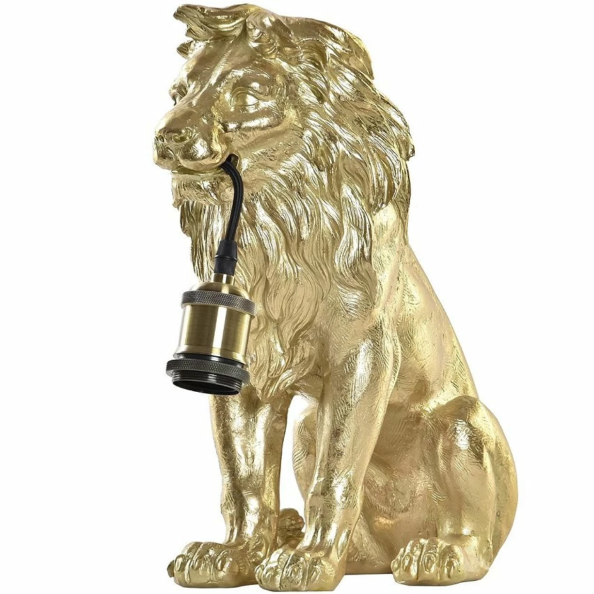 De gros ✨ Item Lampe à poser lion doré 35.5 cm 🎁 1 De gros ✨ Item Lampe à poser lion doré 35.5 cm 🎁