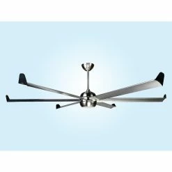 Le moins cher 😉 Klassfan Ventilateur de plafond DC en argent avec pelles chromées 236cm avec WiFi et gradateur LED 🤩 -Optonica Soldes 8435525600015 5